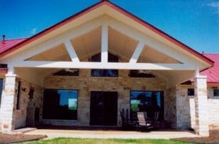 Outdoor patio area